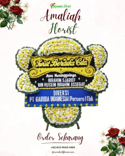 Papan Bunga Duka di 24 Ilir
